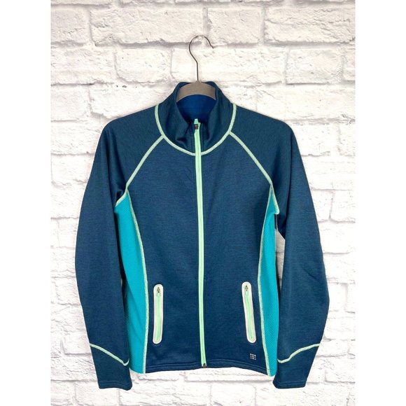 Title nine Jackets & Blazers - TITLE NINE Women's Blue Full Zip Stretch Jacket Medium